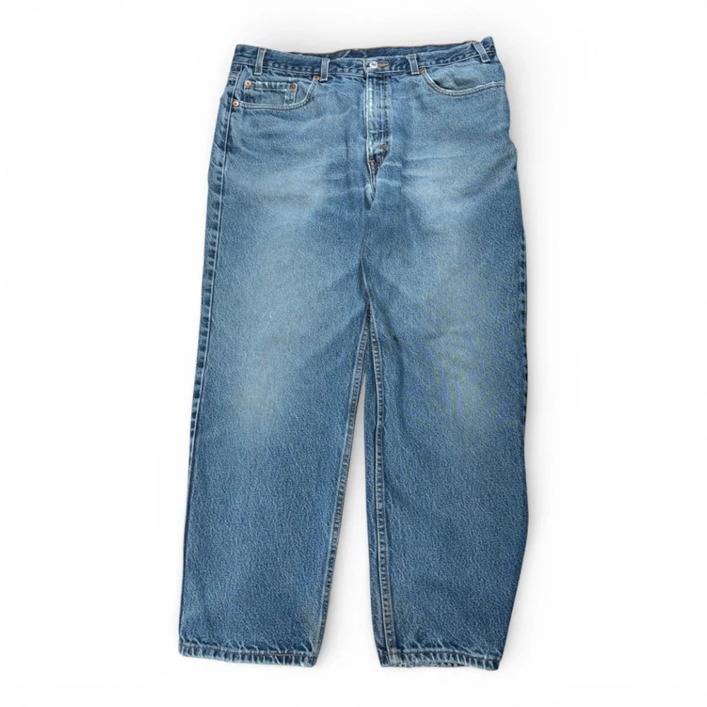 Vintage Levis 550 Jeans Mens 38x30 Blue Denim Relaxed Tapered Medium Wash Y2K